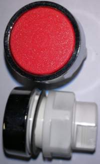 T6A/22 - ovládací hlavice  - červená (PP11020)