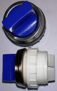 T6B - ovládací hlavice provedení B, 3  polohy - modrá (PP11036)