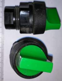 ovládací hlavice zelená, 2 polohy