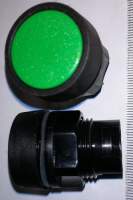 ovládací hlavice zelená, tlačítko