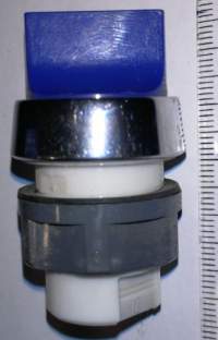 T6G/22 - ovládací hlavice provedení G, 2  polohy - modrá