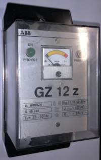 GZ12z - Hlídač izolace izolované sítě - ABB energo    .. cena na dotaz / price on request
