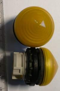 hlavice žárovkové kontrolky  - žlutá
