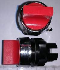 T10G RU - otočná hlavice 2 polohy - rudá