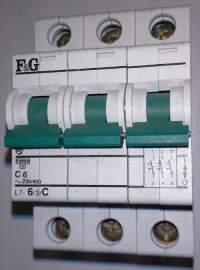 jistič L7-6/3/B CZ F&G 6A B 10kA 3pol.