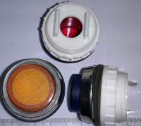 T6E30MO54 - modrá signalizační hlavice průhledná   .. cena na dotaz / price on request