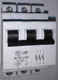 jistič OEZ LSF L 40A -  3pol.