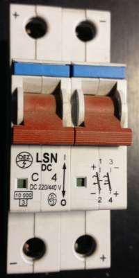 není skladem - jistič  LSN B4 OEZ Letohrad - 2pol