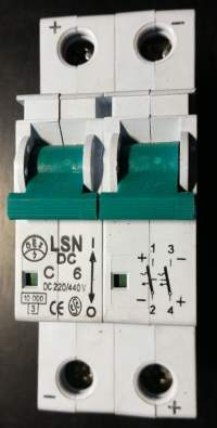 není skladem - jistič  LSN DC C6