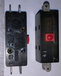mikrospínač B613-1 (červená hlavička)
