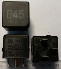 Audi, VW Black Relay (645) - V23136-B006-X080, 4HO951253A (4 pin)