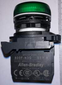 Podsvětlovací prvek 800F-N3G včetně zelené hlavice