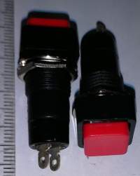 tlačítko červené .. balení 8ks za 80Kč