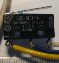 mikrospínač SSG-5L1H-5