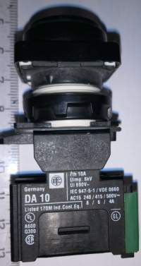 tlačítko DA10 s hlavici zelená