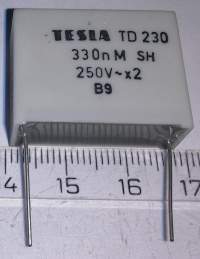 TESLA TD230 330nM SH 250Vx2, pájený