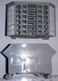 6-ti násobný blok svorek WAGO280 šedá