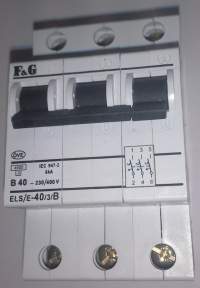 jistič ELS-40/3/B 3pol. B40 F&G