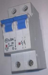 jistič  LSN C20 OEZ Letohrad - 2pol