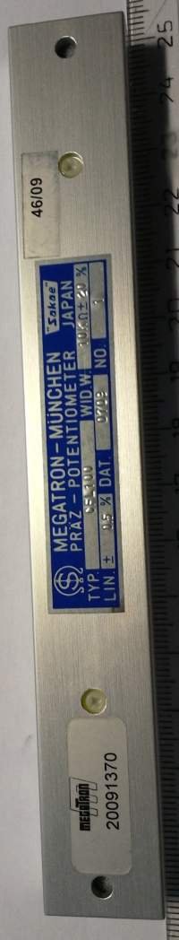 CFL100 - 10k 20% - linear motion potentiometer - MEGATRON SAKAE.. cena na dotaz / price on request