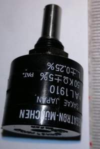víceotáčkový potenciometr MEGATRON AL1910, 50k 5% .. cena na dotaz / price on request