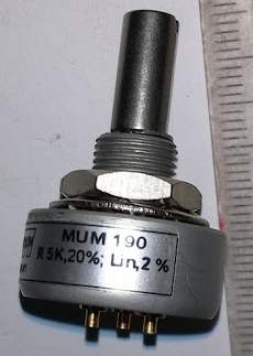 víceotáčkový potenciometr RMUM190 - 5k .. cena na dotaz / price on request
