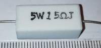 odpor 15R 5W tmelený ....  balení 20ks za 90 Kč