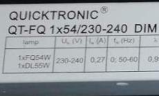 QUICKTRONIC QT-FQ 1x54/230-240 DIM - Elektronický předřadník Osram