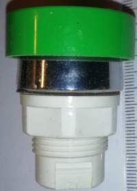 T6H/22 - STOP tlačítko(hříbek) bez aretace průměr 22mm - zelená barva  (PP12965)