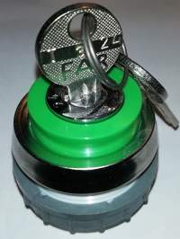 T6D GR zelená, v obou polohách lze vytáhnout klíček