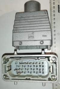 konektor HARTING, starší, osaz,14pin  .. cena na dotaz / price on request