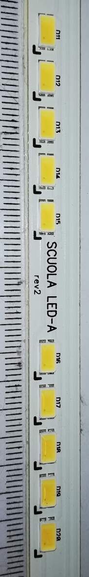 LED lišta 70led (14 skupin po5 LED), BEGHELLI SCOULA, délka 79cm