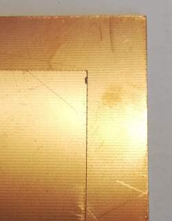 není skladem - balení desek - cuprextit oboustranný - desky 70x500 mm / tl. 1,5mm,  balení 10 desek za 90Kč