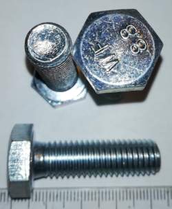 šroub M10x35 DIN933 Zn .. balení 50ks za 100Kč