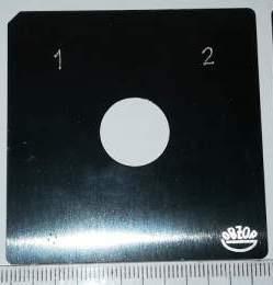 štítek přepínače OBZOR  60x60, 1-2  .. 90°, symetrické