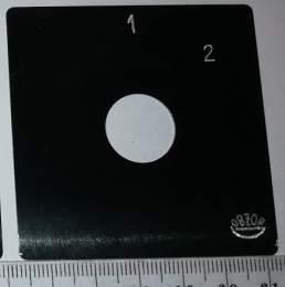 štítek přepínače OBZOR 60x60, 1-2  .. 45°, pravá