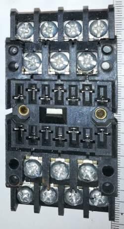 patice na relé na DIN lištu