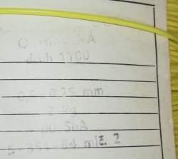 bužírka 0,5x0,25mm, žlutá  ... balení 2kg