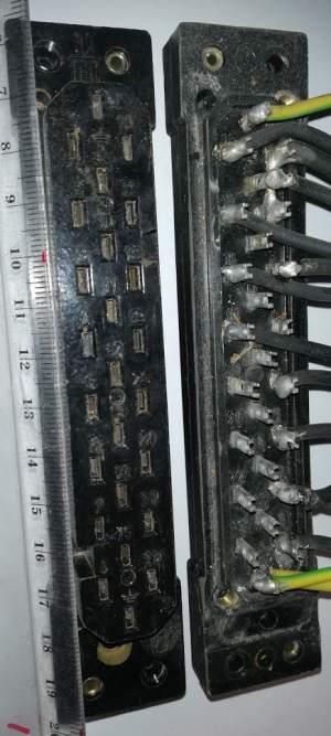 konektor 25pin (8+9+8) pro silnoproudé aplikace - 380V 10A pájený, ZM25P0    .. cena na dotaz / price on request