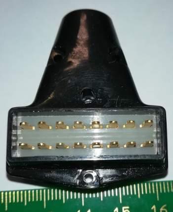 konektor 16pin, samec, zlacený,na kábel  .. cena na dotaz / price on request