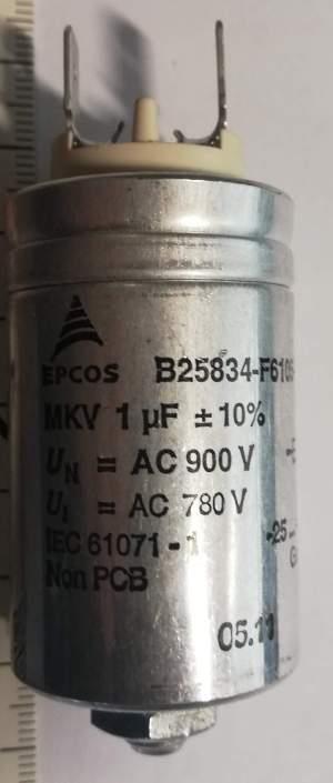 C 1uF 900V EPCOS B25834-F6105-K001