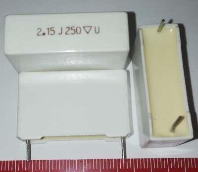 C 2,15uF 250V  .. balení 10ks za 80Kč
