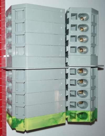 svorkovnice WAGO, sestava 8+1pin