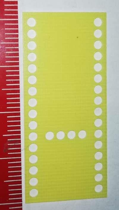 7-segment distanz 0,5mm  - podložka pod display .. balení 50ks za 50Kč