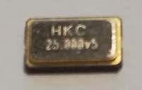 Quartz 25.000000 MHz CC 6x3,5mm - Q02500006X3416A .. pásek 20ks za 90Kč