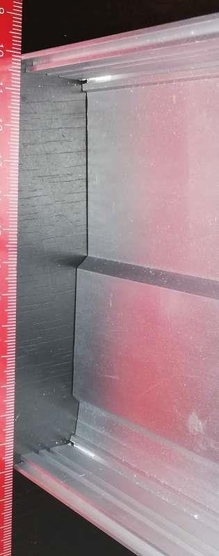 není skladem - hliníkový profil, 130x26mm, délka 415mm, cca 590g, pěkný