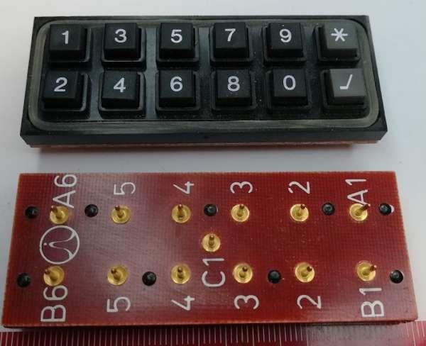 klávesnika TESLA TS?, nová, zlacená