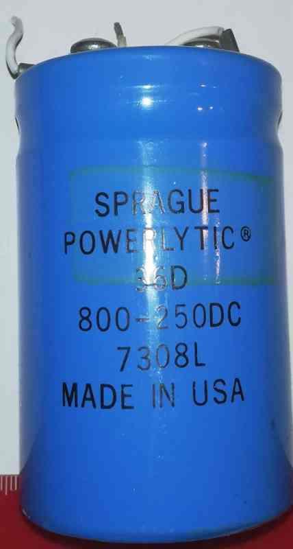 C Sprague 800-250DC, netestováno, z demontáže