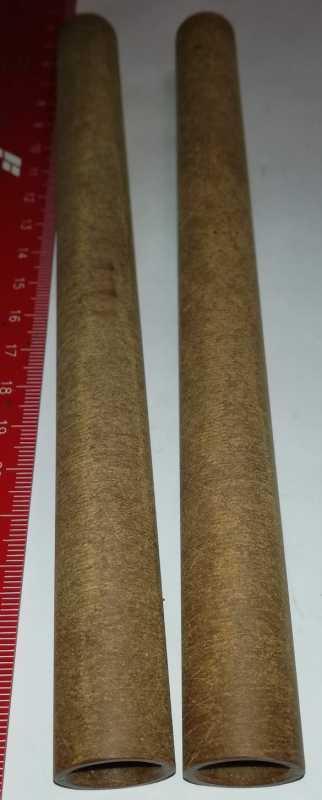 válcový izolační díl 16x1,5x197mm - délka 197mm, velký průměr 16mm, stěna 1,5mm (nějaký pertinax ?)