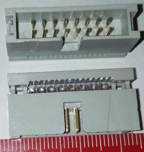 PSLV16 - Konektor zásuvka rozteč 2,54mm, 2x8pin na kabell  .. balení 16ks